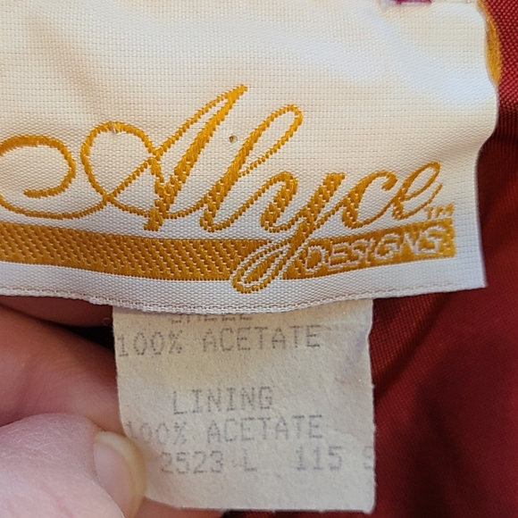 Alyce Designs wine vintage retro prom bridesmaid pageant formal gown dress 8 - Picture 7 of 9